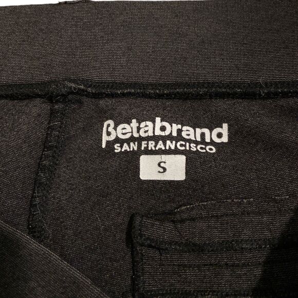 Betabrand Solid Charcoal Gray Wide Leg Wear to Work Yoga Pants Women’s Small - Picture 3 of 5